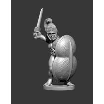 Mycenaean swordsman, nude